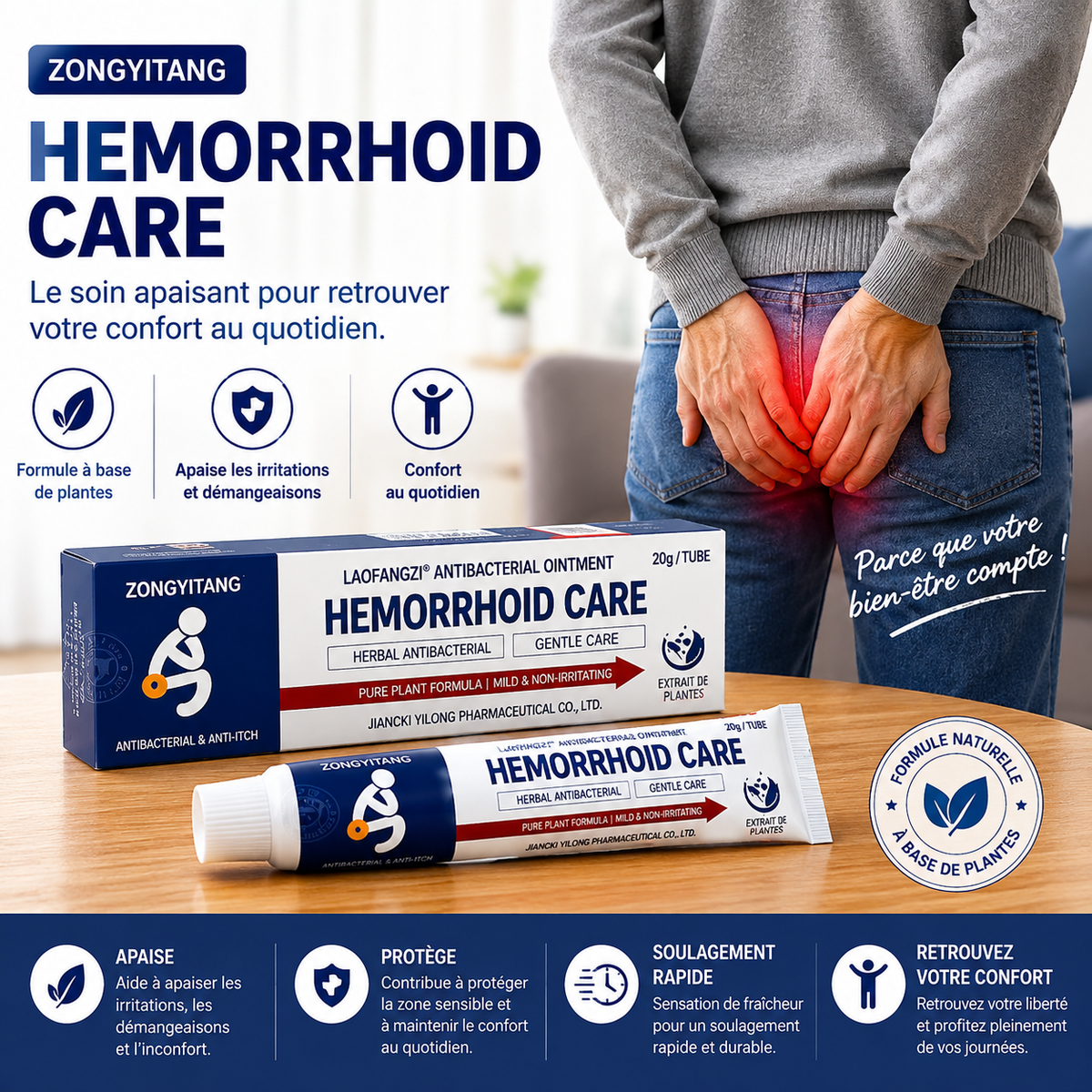 Hémorroïde Care – Le Soin Apaisant pour Votre Confort au Quotidien